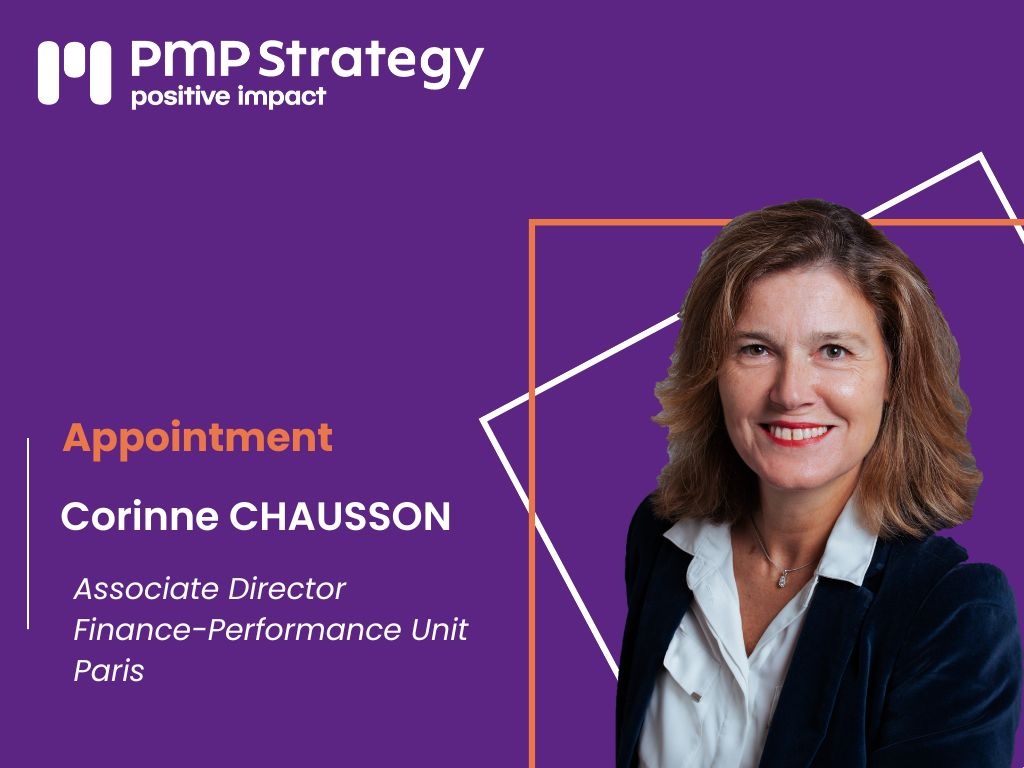 CORINNE CHAUSSON JOINS PMP STRATEGY FRANCE AS ASSOCIATE DIRECTOR OF CSR-GSR TRANSFORMATIONS FOR THE FINANCE PERFORMANCE DIVISION