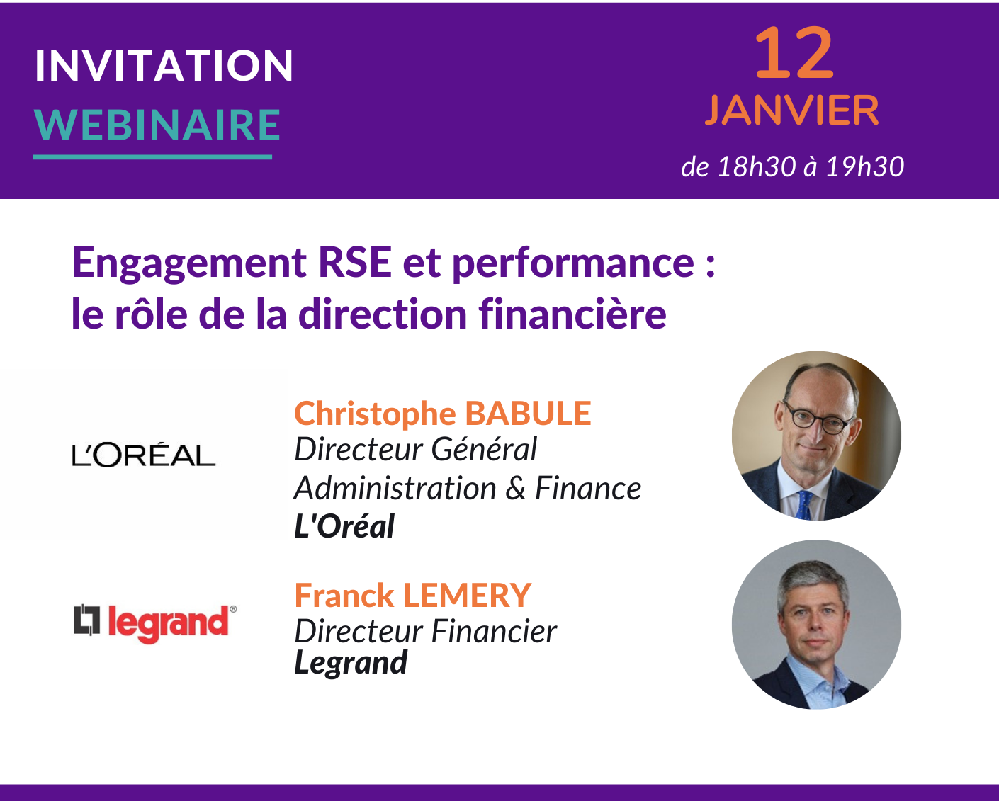 Webinaire 12/01 – Engagement RSE & Performance le rôle de la direction financière