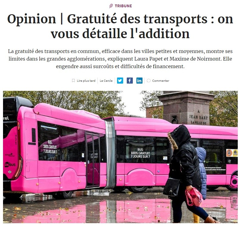 Opinion – Free transport: we detail the bill