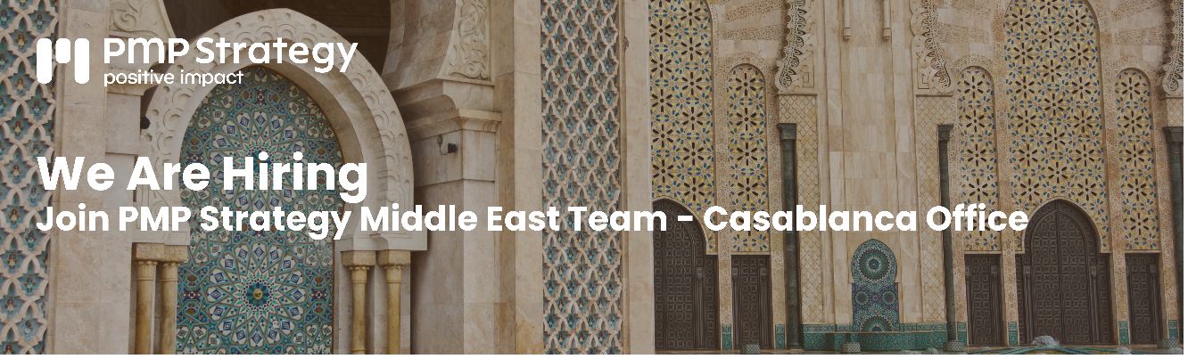 We Are Hiring – Join PMP Strategy Middle East Team – Casablanca Office